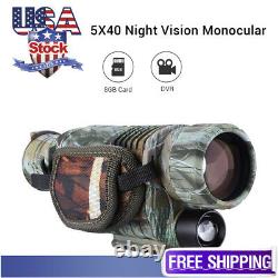 BOBLOV 5x40 HD Digital Infrared Night Vision Monocular Camera Camcorder with 8GB