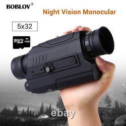BOBLOV Digital Day & Night Vision Monocular 5x32 Optics Scope Monoculars + 16GB
