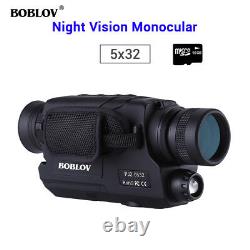 BOBLOV Digital Day & Night Vision Monocular 5x32 Optics Scope Monoculars + 16GB