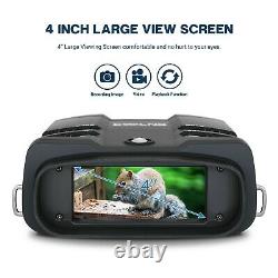 Binocular Night Vision Goggles With LCD 3.6-10.8X Zoom Camera Video Recorder 64G