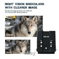 Binocular Night Vision Goggles With LCD 3.6-10.8X Zoom Camera Video Recorder 64G