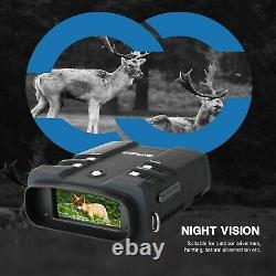 Binocular Night Vision Goggles With LCD 3.6-10.8X Zoom Camera Video Recorder 64G