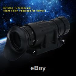 Black Hunting Infrared HD Digital IR Monocular Night Vision Helmet Telescope SA