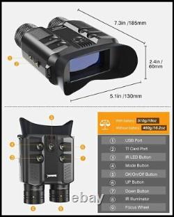 Boblov HD Video Digital Zoom Night Vision Infrared Hunting Binoculars IR Camera