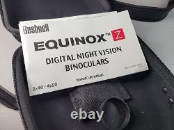Bushnell Equinox Z Digital Night Vision Binoculars 2x40/4x50 With Carrying case