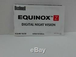 Bushnell Equinox Z Digital Night Vision with Zoom 4.5x 40mm