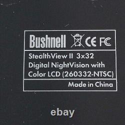 Bushnell Stealthview II 3x32 Digital Nightvision Color LCD Monocular Tested Wrks