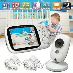 CAMARA Y AUDIO PARA BEBE Baby Monitor Night Vision LCD Screen 2 Way Talk 8