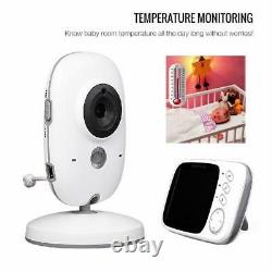 CAMARA Y AUDIO PARA BEBE Baby Monitor Night Vision LCD Screen 2 Way Talk 8