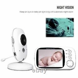 CAMARA Y AUDIO PARA BEBE Baby Monitor Night Vision LCD Screen 2 Way Talk 8
