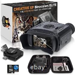 CREATIVE XP 850 NM True Digital Night Vision Binoculars, 128 GB - Black Elite
