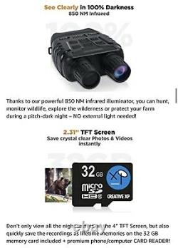 CREATIVE XP Digital Night Vision Binoculars for 100% Darkness-Save Photos/Videos