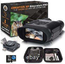 CREATIVE XP Night Vision Goggles Digital Binoculars withInfrared Lens, Black