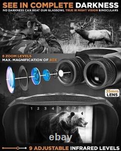 CREATIVE XP QHD Night Vision Digital Binoculars Elite withInfrared Lens 40x Zoom