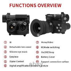 CY10 Helmet Night Vision Monocular 850nm HD IR WIFI Digital Hunting Night Vision