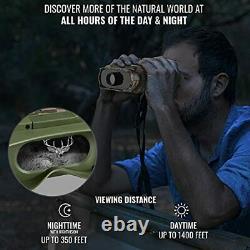 Camouflage Digital Night Vision Binoculars Capture Hd Photos Videos See Clear In