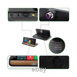 Car Cam Dual Dash Camera Driving Recorder GPS Navigation 7 In LCD Android WiFi