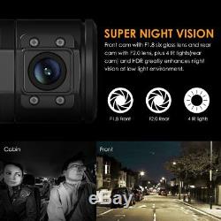 Car Dual Dash Cam 1920x1080P Digital Video Recorder Infrared Night Vision Camera