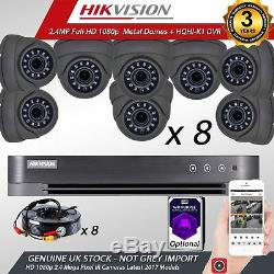 Cctv Hikvision 1080p 2.4mp Hd Night Vision Outdoor Dvr Home Security System Kits