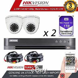 Cctv Hikvision 1080p 2.4mp Hd Night Vision Outdoor Dvr Home Security System Kits