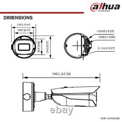 Dahua 12MP AI Audio Alarm 2.712 Zoom IP ANPR IR Bullet Camera IPC-HFW71242H-Z