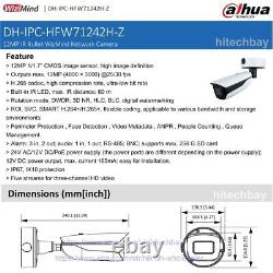 Dahua 12MP WizMind 2.712mm Motorized Zoom PoE ANPR IP 4K Camera IPC-HFW71242H-Z