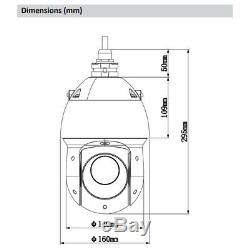 Dahua 2MP Starlight 25X PTZ IP Dome Camera IR H. 265 POE P2P IP66 DH-SD49225T-HN