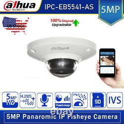 Dahua AI 5MP Built-in Mic IPC-EB5541-AS IP67 Fisheye Starlight IP Camera US Stoc