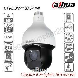 Dahua DH-SD59430U-HNI 4MP 30X PTZ IP Speed Dome Camera Tracking H265 IR IP66 POE