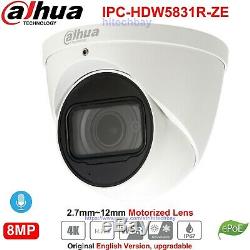 Dahua IPC-HDW5831R-ZE 4K 8MP WDR IR Eyeball Camera 4xMotorized Lens PoE Network