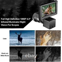 Day Night Use DIY Night Vision Scope Digital Camera with 4.3 LCD Screen IR Torch