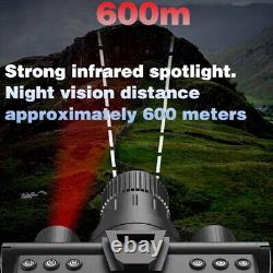 Day & Night Vision Binoculars 4K HD Helmet Mounted IR Infrared Goggles 8X Zoom