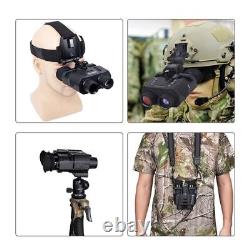 Digital 3D Stereo Binoculars Goggles 1080P Head Mount Infrared Night Vision