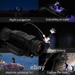 Digital HD Infrared Night Vision Scope IR Monocular Device Outdoor Hunting E4W0