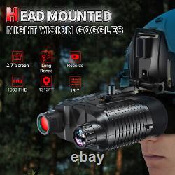 Digital Head-Mounted Night Vision Goggles Binoculars Infrared Video Recording