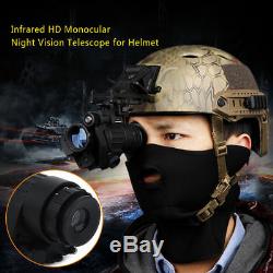 Digital Hunting Infrared HD IR Monocular Night Vision Helmet Telescope Portable