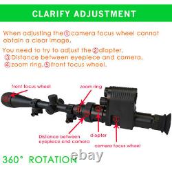 Digital IR Night Vision Hunting Sight 3/4 Rifle Scope Camera 850nm