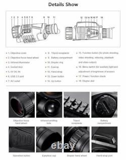 Digital Infrared Illuminator IR Night Vision Monocular Scope Hunting Telescope