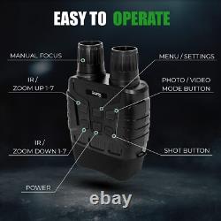 Digital Infrared Night Vision Binoculars for Camping, Hunting, Surveillance &