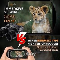 Digital Infrared Night Vision Goggles, 4X Digital Zoom Hands-Free NGV for Helmet