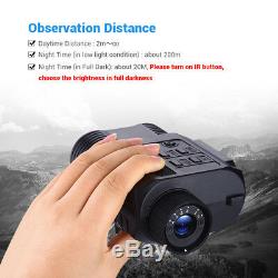 Digital Night Vision Binocular With 8GB DVR Scope For Hunting Scouting Game