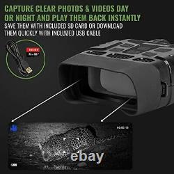 Digital Night Vision Binoculars, Capture HD Photos & Videos, See Clear in