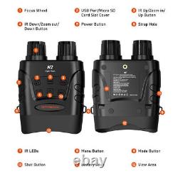 Digital Night Vision Binoculars Full HD Infrared Goggles Hunting Total Darkness
