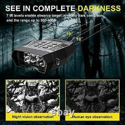 Digital Night Vision Goggles Binoculars 1312ft/400M 100% Darkness for Hunting