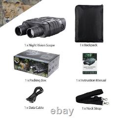 Digital Night Vision Goggles Binoculars Infrared Scope Recording LCD Screen