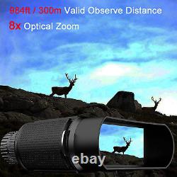 Digital Night Vision Goggles Darkness Vision 3'' Viewing Screen 64GB SD Card