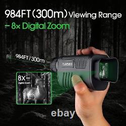 Digital Night Vision Goggles Thermal IR Monocular Binoculars for Total Darkness