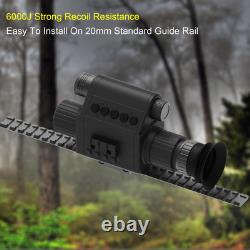 Digital Night Vision Monocular, IR Illuminator 850nm Night Vision Rifle Scope