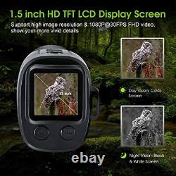 Digital Night Vision Monocular for 100% Darkness, 1080p Full HD Video Long