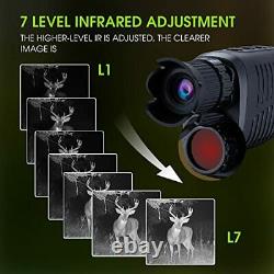 Digital Night Vision Monocular for 100% Darkness, 1080p Full HD Video Long